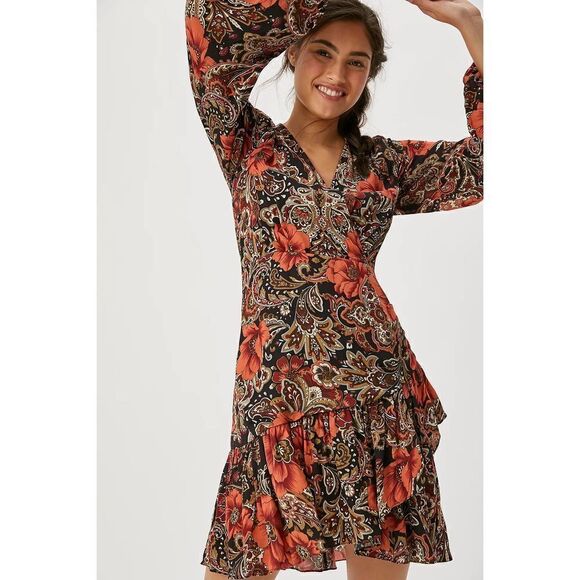 Anthropologie - Tenley Ruffled Mini Dress - Picture 1 of 6